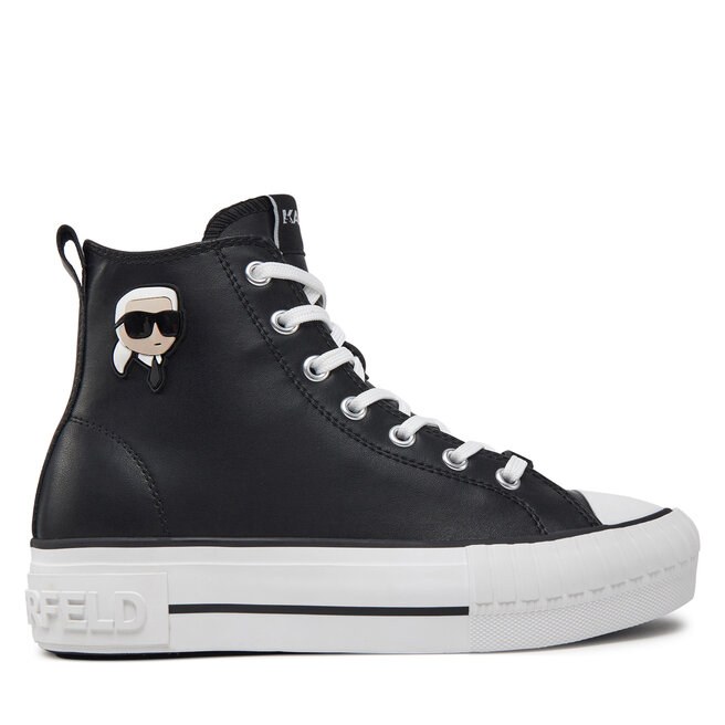 Trampki KARL LAGERFELD Kampus Max KL60445T Czarny - kobiece