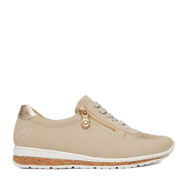Sneakersy Rieker N5121-60 Beżowy - kobiece