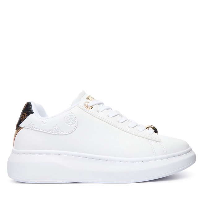 Sneakersy Guess FLTFRE LEA12 Biały - kobiece