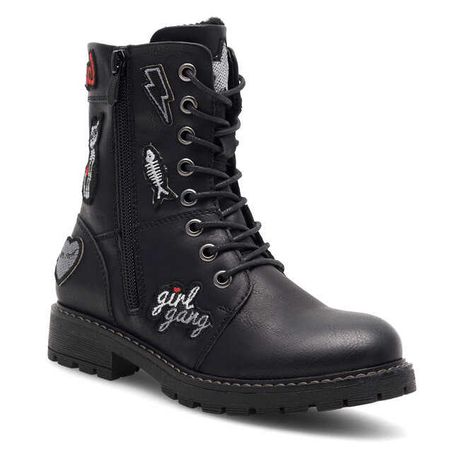 Trapery Nelli Blu CS2665-06A Czarny - dziewczęce