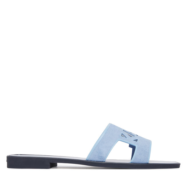 Klapki KARL LAGERFELD Skoot III KL80407C Niebieski -