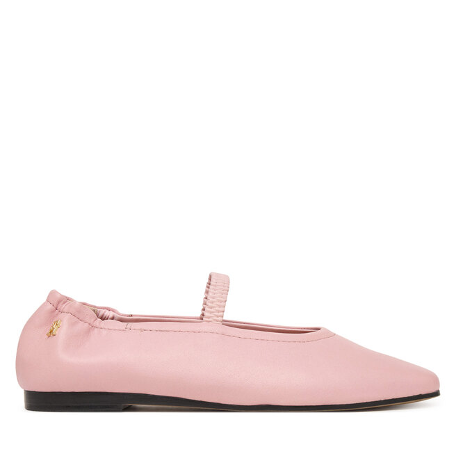 Baleriny Tommy Hilfiger Soft Leather Ellastic Ballerina FW0FW09245 Różowy -