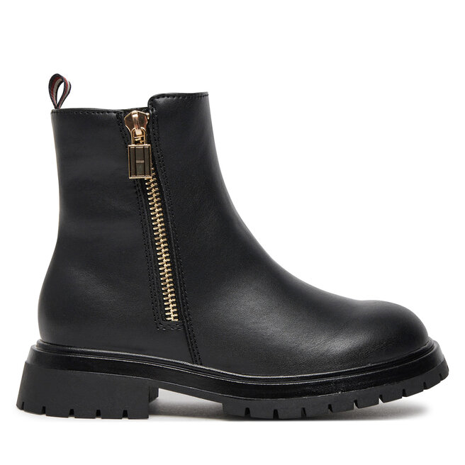 Botki Tommy Hilfiger Chelsea Boot T3A5-33566-1351 M Czarny - dziewczęce