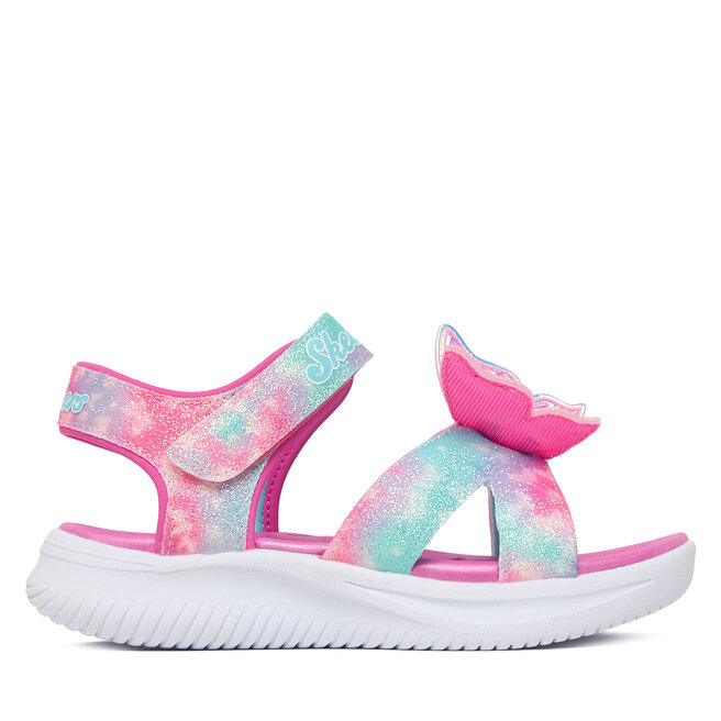 Sandały Skechers Jumpsters Sandal - Butterfly Brites 303109L/PKMT Różowy - dziewczęce
