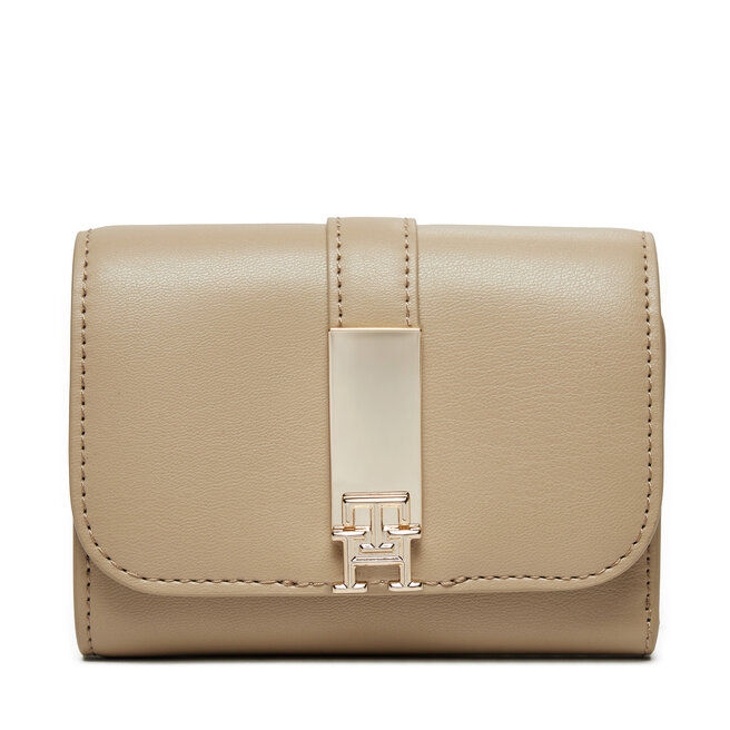Portfel Tommy Hilfiger Th Heritage Med AW0AW16579 Beżowy -