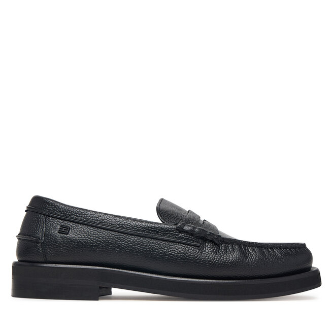 Mokasyny Tommy Hilfiger Premium Scotch Grain Loafer FM0FM06071 Czarny -