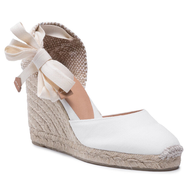 Espadryle Castañer Carina/8/001 020962-200 Biały - kobiece