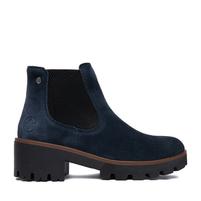 Botki Rieker CEO-79265-14 Granatowy - kobiece