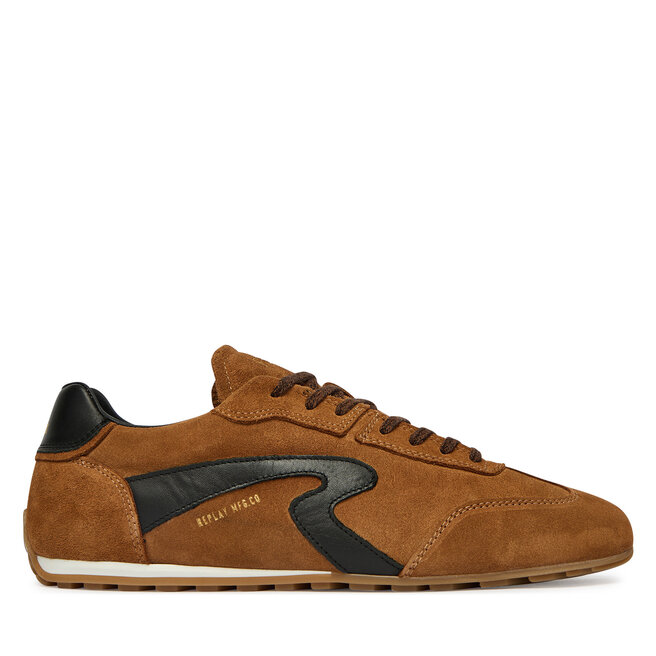 Sneakersy REPLAY GMSL1.000.C0001L Brązowy - męskie