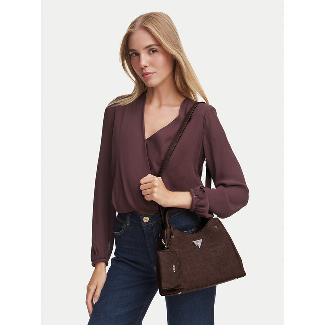 Torebka Guess Lorella HWCG23 06220 Brązowy ciemny -