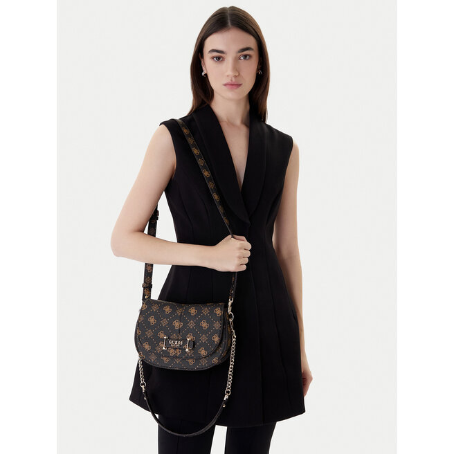 Torebka Guess Carrie Logo HWGP98 98200 Brązowy -