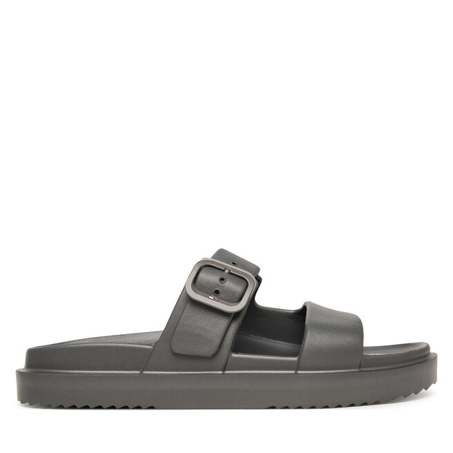 Klapki Tommy Hilfiger Double Strap FW0FW09114 Szary -