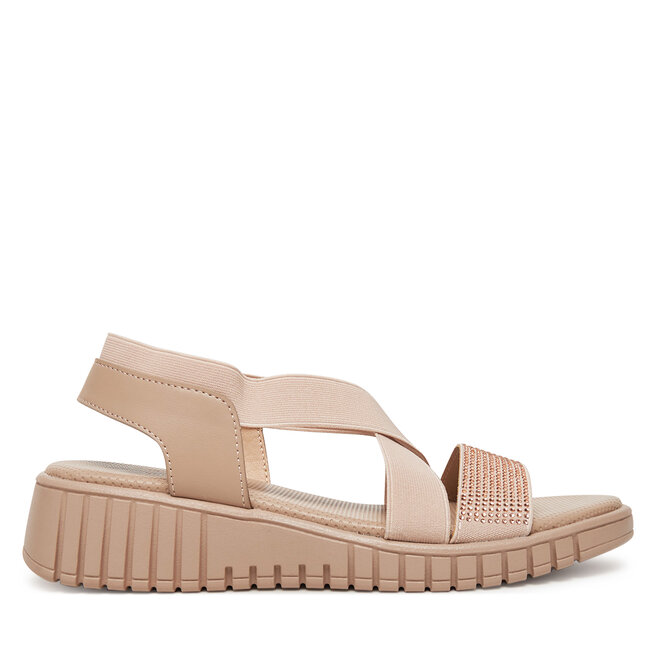 Sandały Clara Barson R24AW02800 Beżowy - kobiece