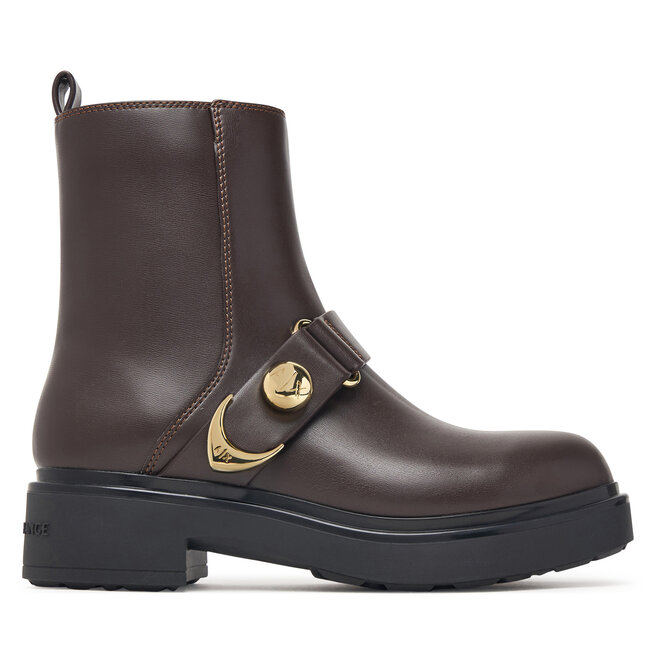 Botki Armani Exchange XW003093 AF18975 U6032 Brązowy ciemny - kobiece