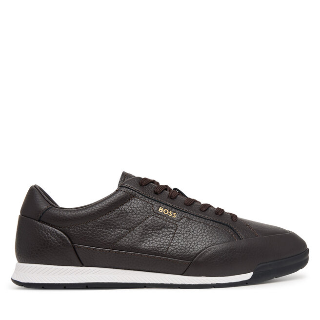 Sneakersy BOSS Nitan 50574126 Brązowy ciemny - męskie