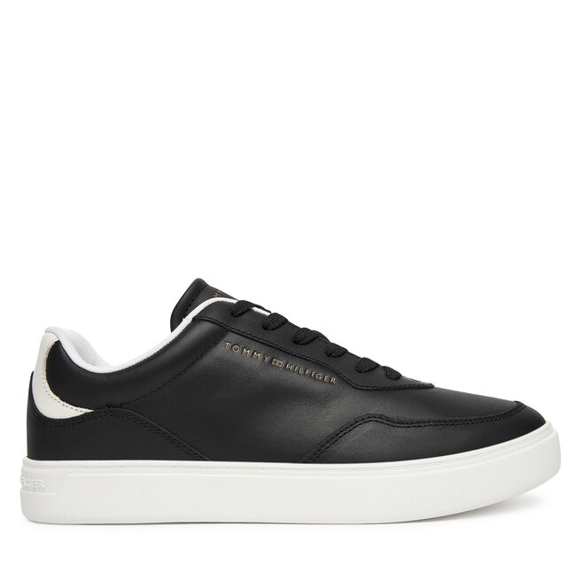 Sneakersy Tommy Hilfiger Casual Cupsole FW0FW08689 Czarny - kobiece