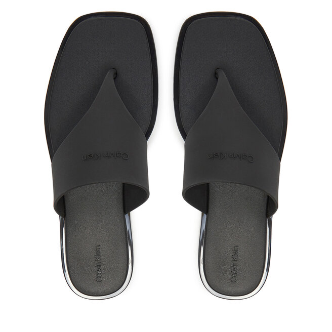 Japonki Calvin Klein Toepost Tpu Slide HW0HW02836 Czarny -