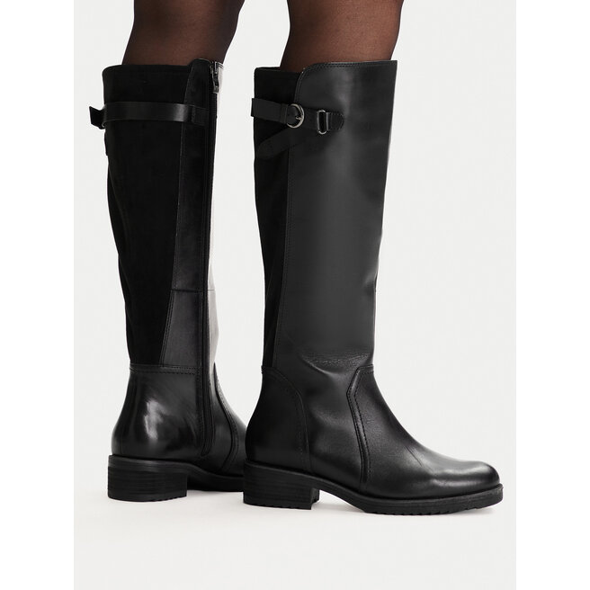 Oficerki Caprice 9-25691-41 Czarny - kobiece