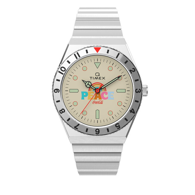 Zegarek Timex Lab Archive 1971 Unity Collection TW2V25800 Srebrny -