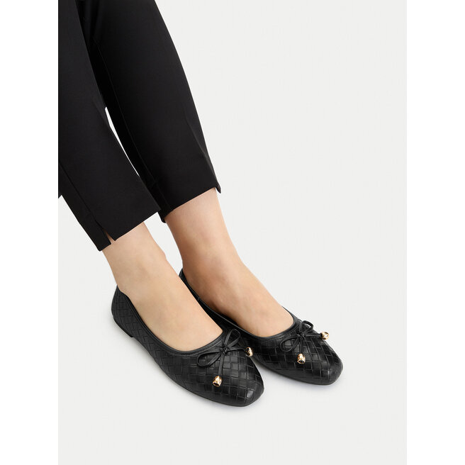 Baleriny JENNY CEO-WSS21735-02 Czarny -