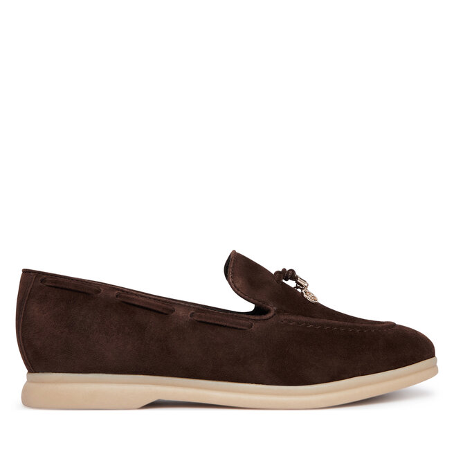 Loafersy Guess FLTNAI SUE14 Brązowy - kobiece