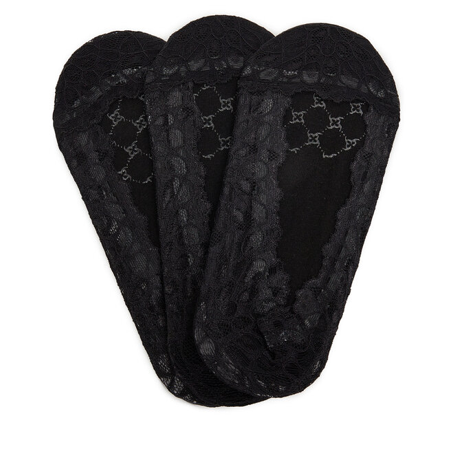 Stopki Nine West LA_NW_4WB_005_SS25 (3-PACK) BLACK Czarny - kobiece