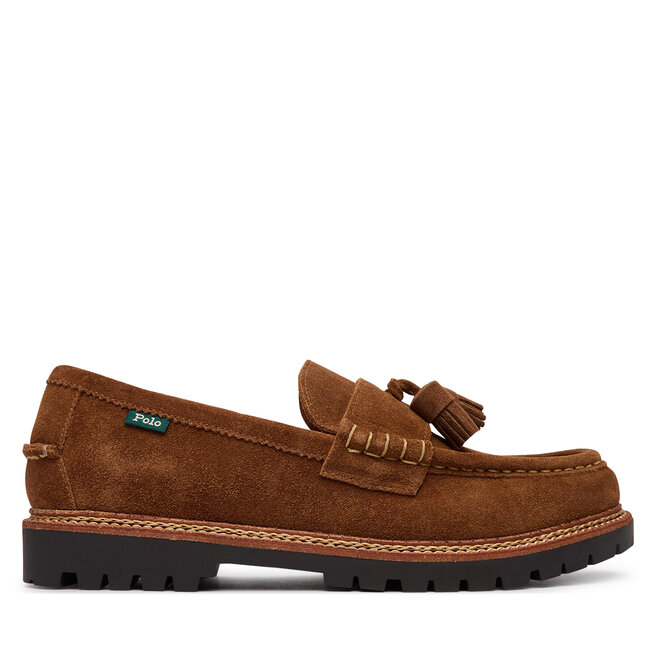 Loafersy Polo Ralph Lauren Jett Tas Penny 803P15862001 Brązowy jasny - męskie