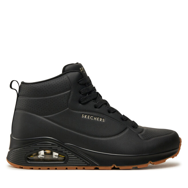 Sneakersy Skechers UNO HIGH 177097/BBK Czarny - kobiece