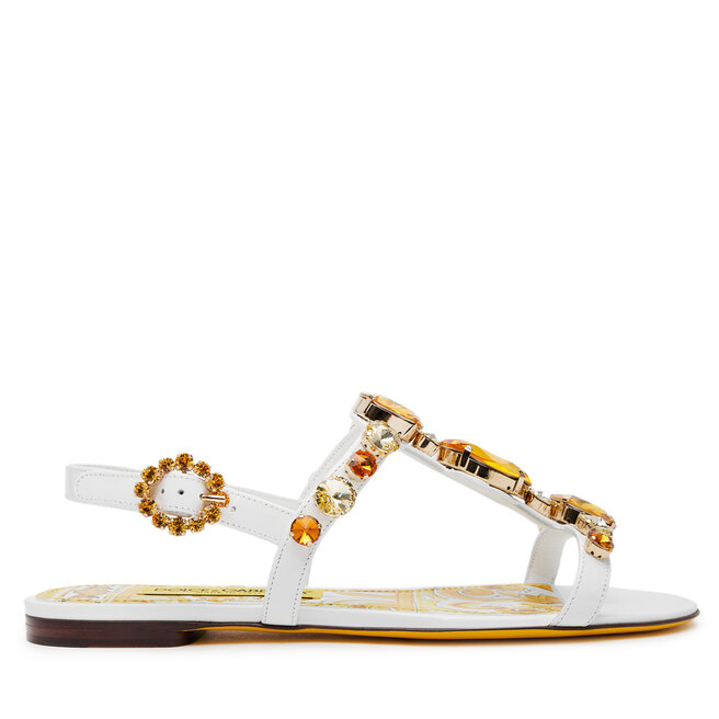 Sandały Dolce&Gabbana CQ0601 AT848 Biały - kobiece