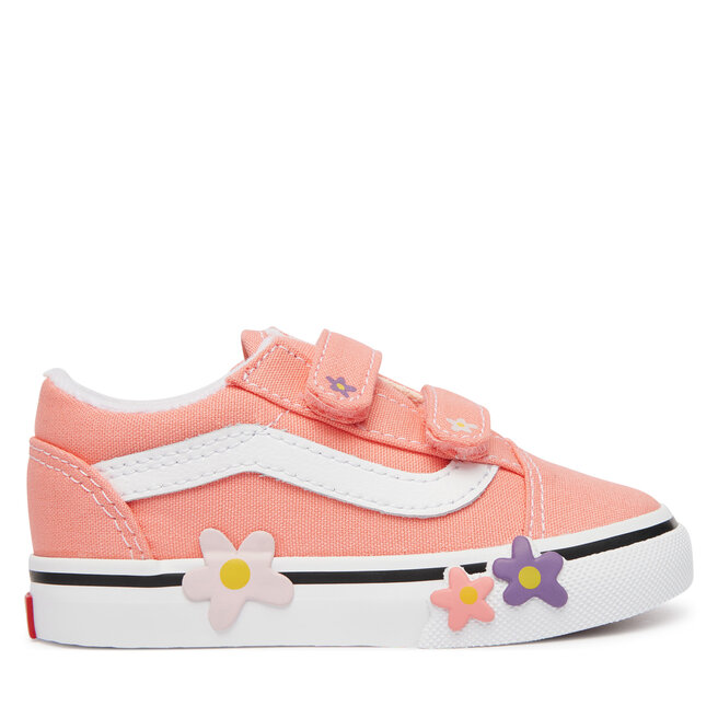 Tenisówki Vans Old Skool V Flower VN000Z5XGSB1 Koralowy - dziewczęce