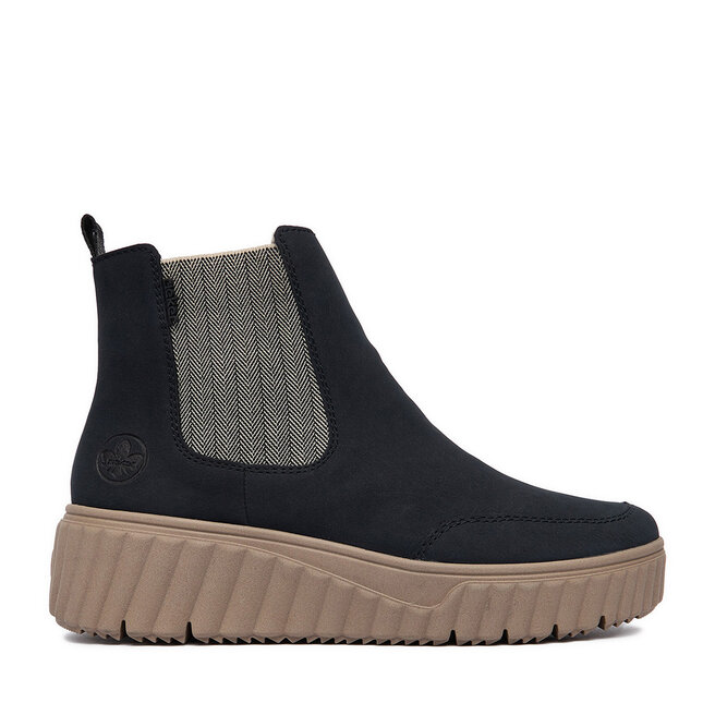 Botki Rieker CEO-N2553-14 Granatowy - kobiece