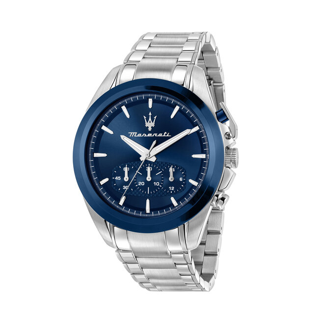 Zegarek Maserati Traguardo Chronograph R8873612067 Srebrny -
