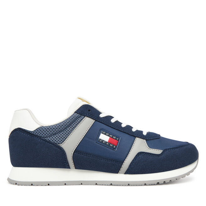 Sneakersy Tommy Jeans Tjm Runner Casual EM0EM01590 Granatowy - męskie