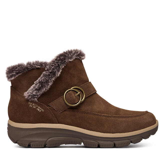Botki Skechers Easy Going - Gentle Winter 168185 Brązowy - kobiece