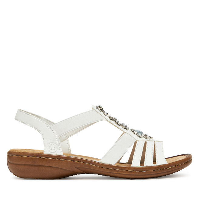 Sandały Rieker 60839-80 Biały - kobiece