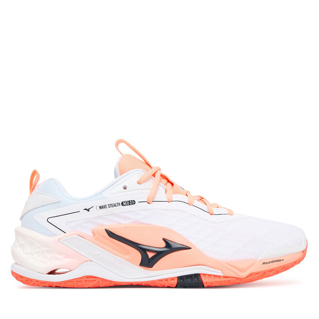 Buty halowe Mizuno Wave Stealth Neo 2.1 X1GA2640 Biały - męskie