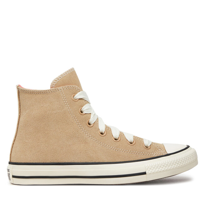 Trampki Converse Chuck Taylor All Star Suede Hi A10416C Brązowy - kobiece