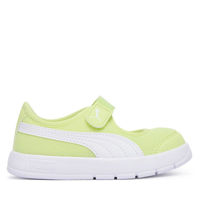 Sneakersy Puma Courtflex v3 Lina V Inf 400579 Zielony - dziewczęce