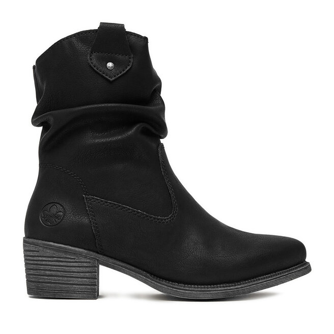 Kowbojki Rieker CEO-73170-00 Czarny - kobiece