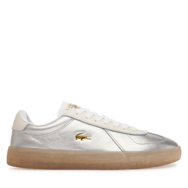 Sneakersy Lacoste Baseshot  50SFA0031 Srebrny - kobiece