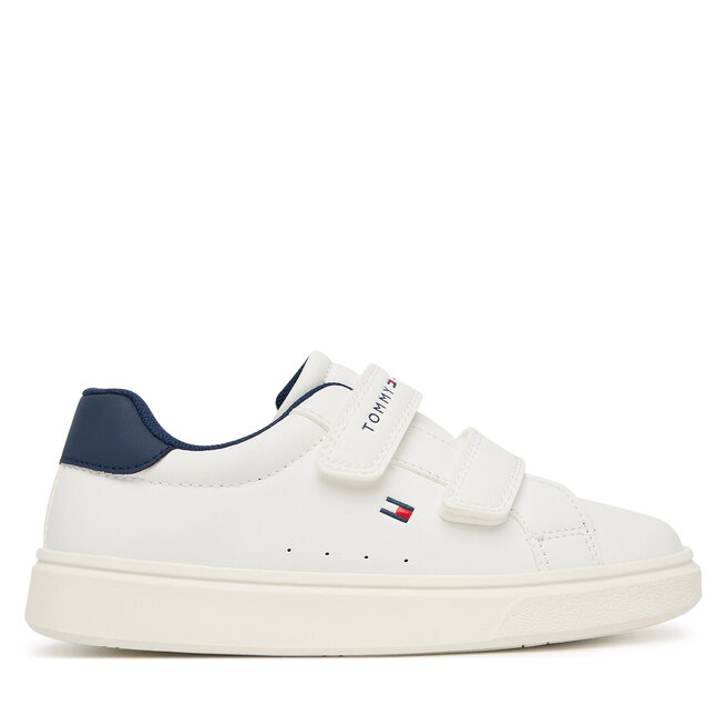 Sneakersy Tommy Hilfiger Low Cut Velcro Sneaker T1X9-35216-1355 S Biały - chłopięce