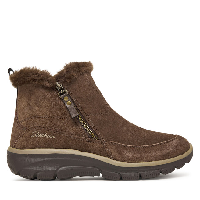 Botki Skechers Easy Going 167862/CHOC Brązowy - kobiece