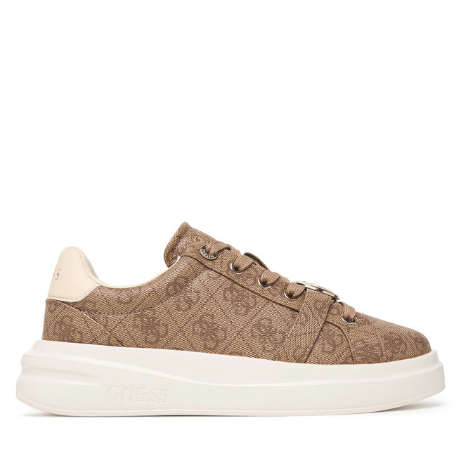Sneakersy Guess FLFEZ2 FAL12 Brązowy - kobiece