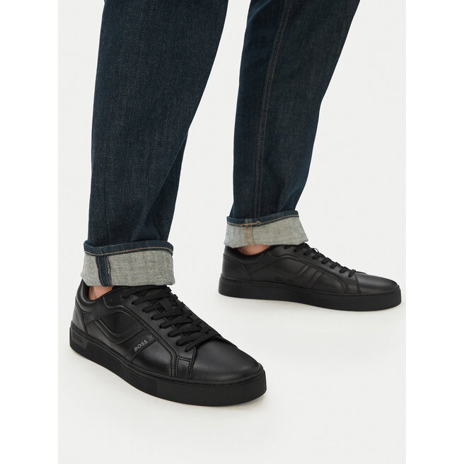 Sneakersy BOSS Rhys 50562636 Czarny - męskie