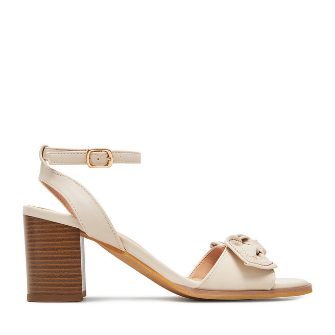 Sandały Clara Barson WS24053-01 Écru - kobiece