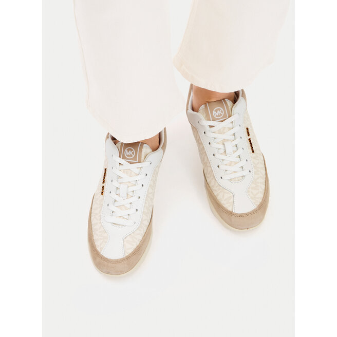 Sneakersy MICHAEL Michael Kors 43T6NOFS1B Beżowy - kobiece