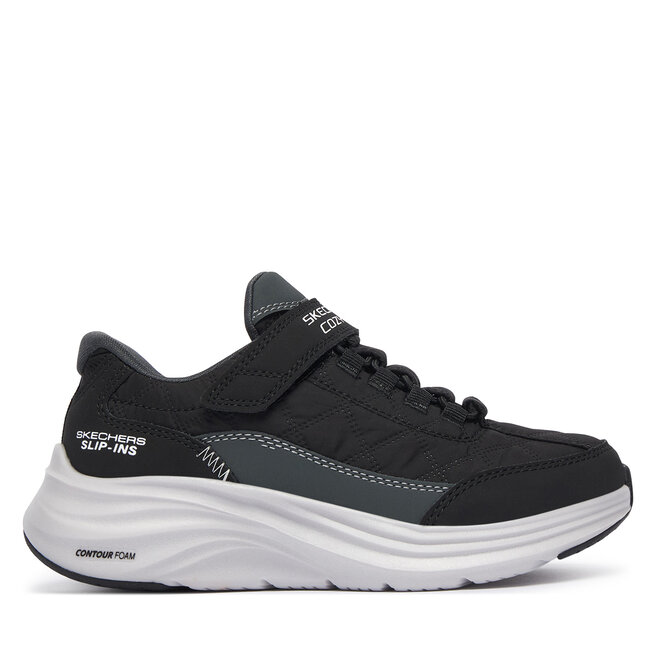 Sneakersy Skechers Contour Foam - Cozy Fit 404200L Czarny - chłopięce