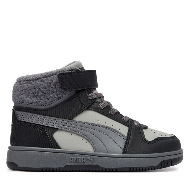 Sneakersy Puma Rebound Slam Mid Cozy Ac+Ps 407729 Szary - chłopięce