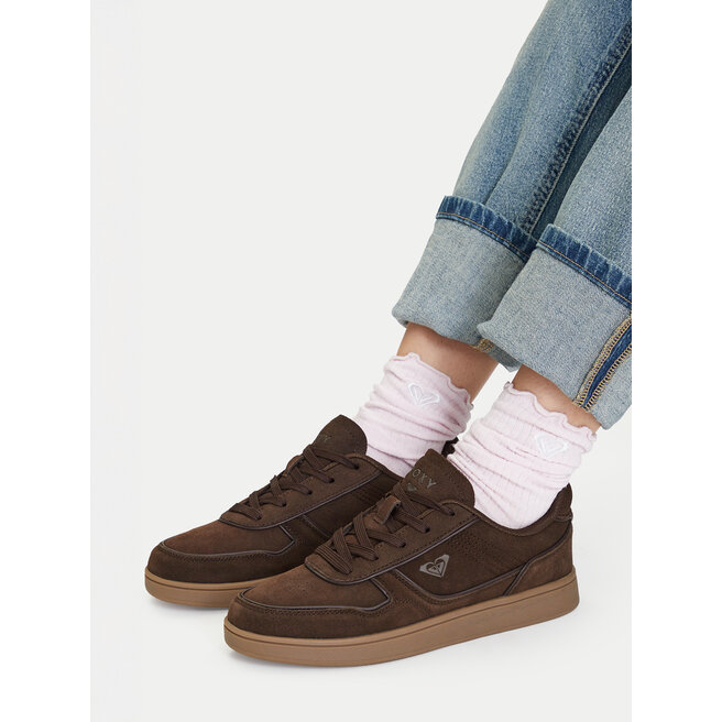 Sneakersy Roxy EOBR-RLY-2606 Brązowy ciemny - kobiece