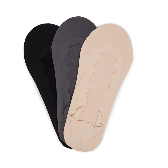 Stopki Nine West LA_NW_4WB_009_SS25 (3-PACK) BKACK/MIX Kolorowy - kobiece